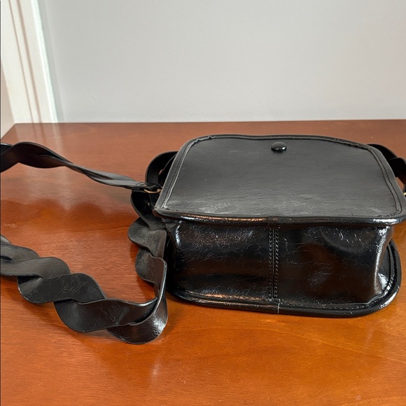 Black Purse Braided Crossbody Strap - Picture 4 of 6